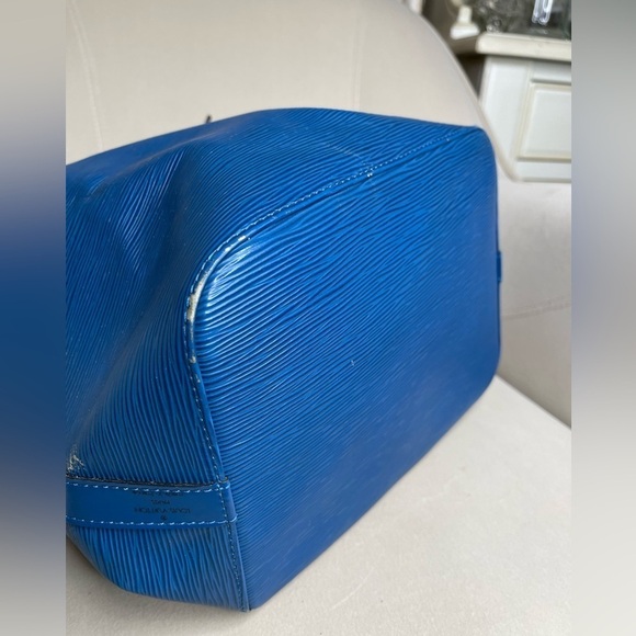 Louis Vuitton Epi Noe Bucket Bag Shoulder Bag Cobalt Blue Leather Tie Closure - Picture 12 of 13